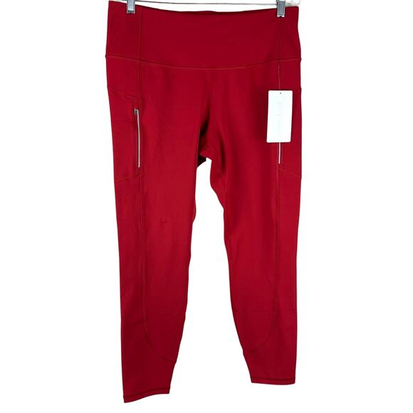 Athleta Rainier Tight Clover Berry Red Women's Size 1X New With Tags #487745 - Picture 4 of 12